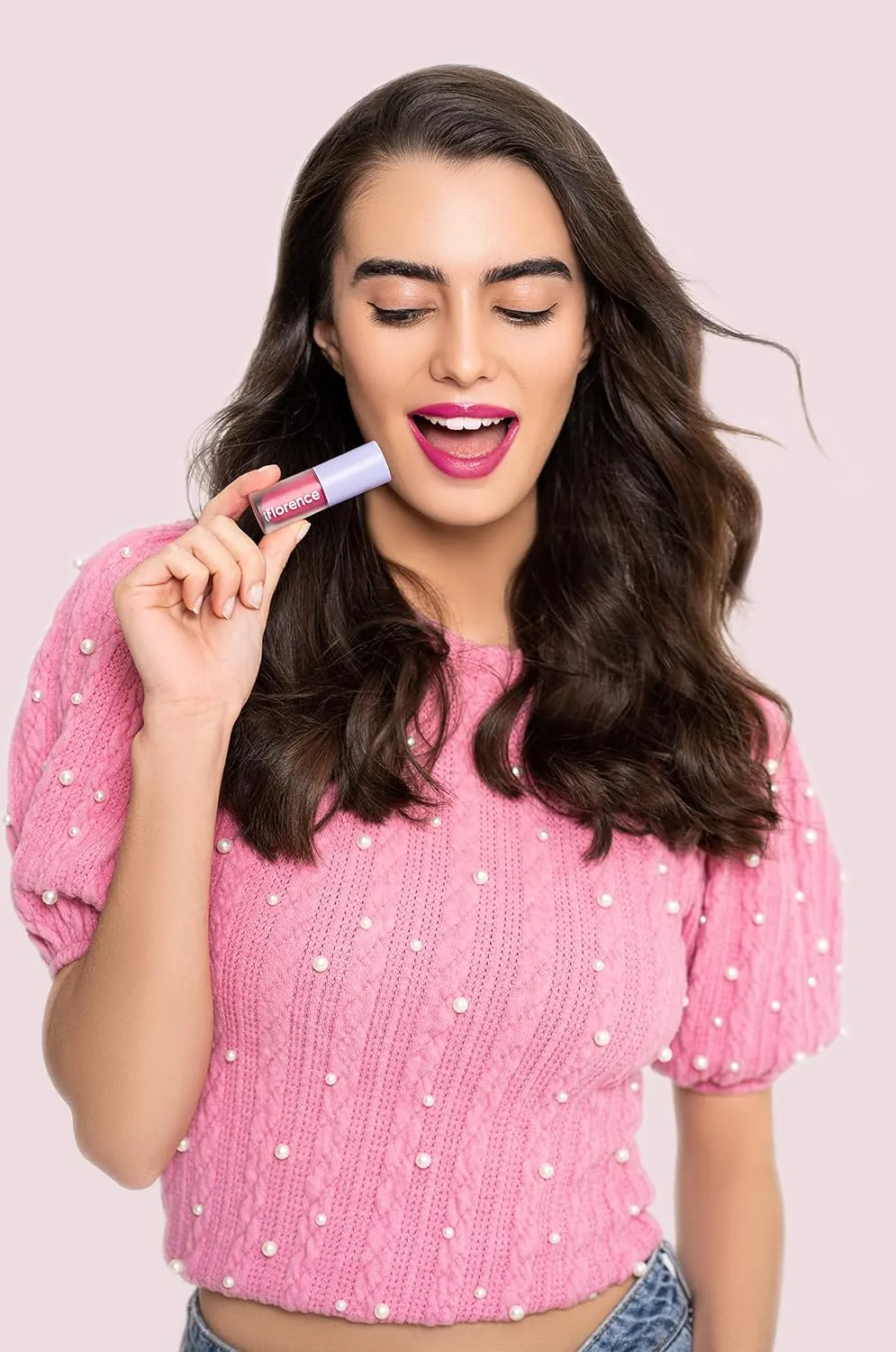 florence by mills Be A VIP Velvet Liquid Lipstick, Obsessed (deep fuchsia), 0.13 oz/ 3.8g