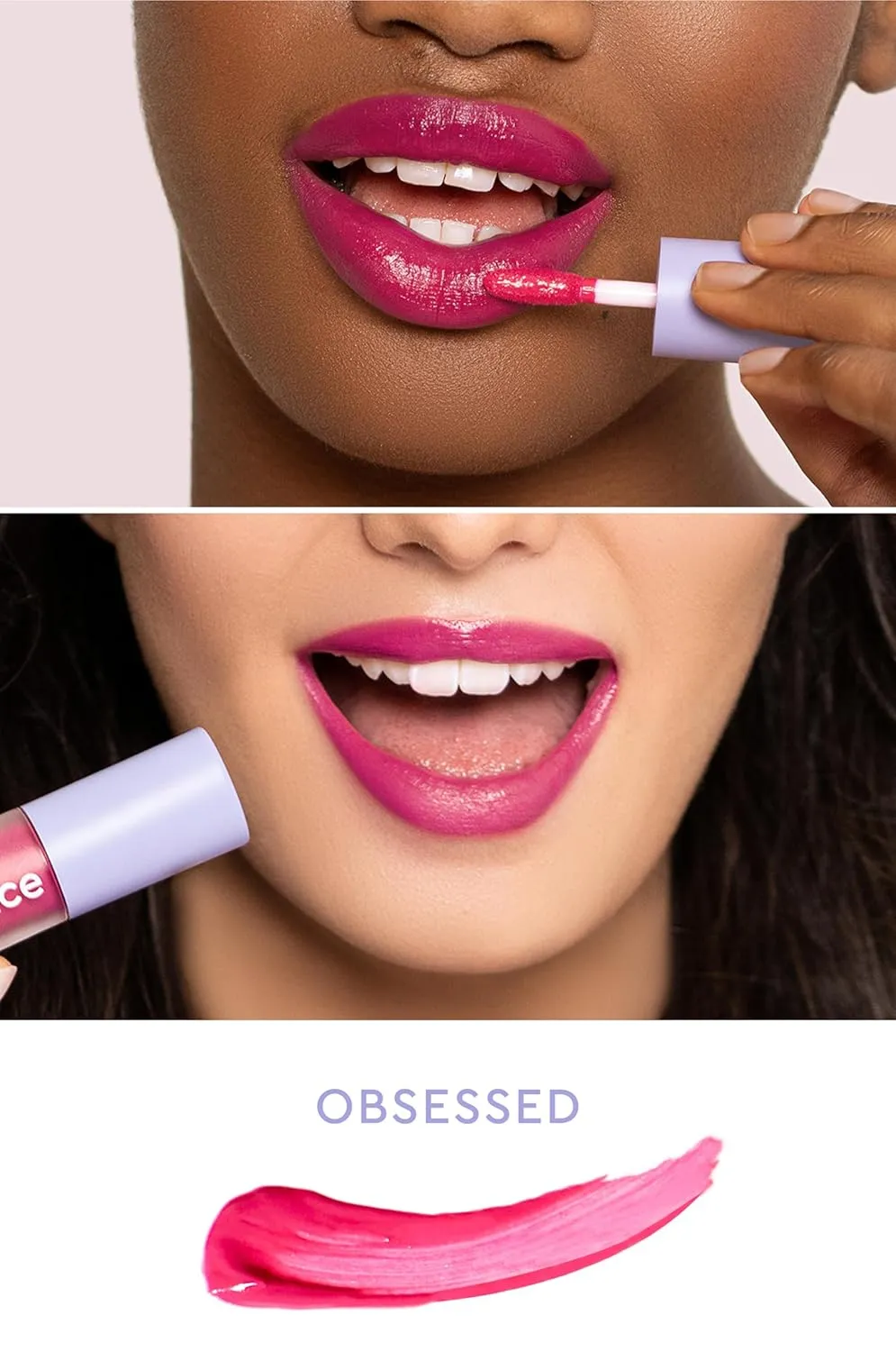 florence by mills Be A VIP Velvet Liquid Lipstick, Obsessed (deep fuchsia), 0.13 oz/ 3.8g