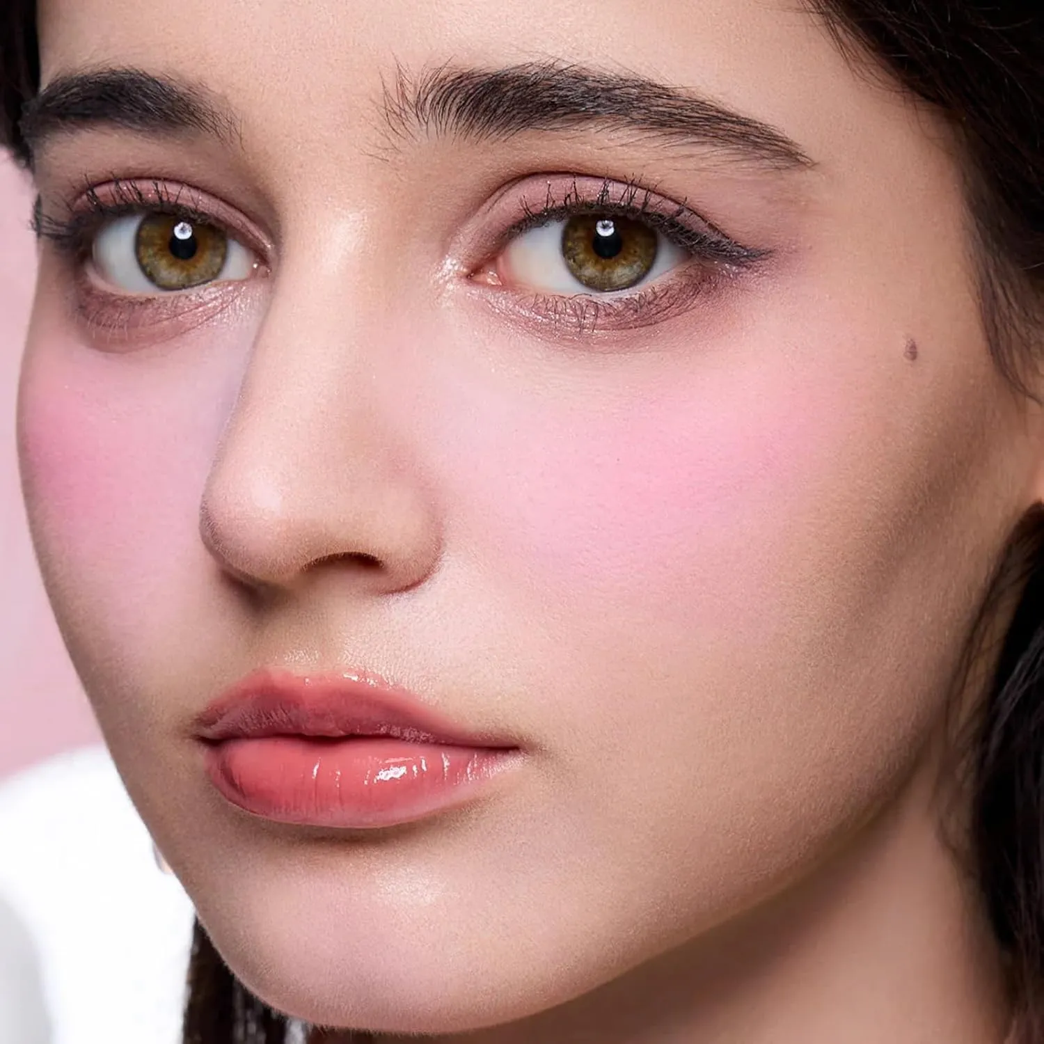 Flower Knows Butterfly Cloud Collar Rouge Box Highlighting & Blush Duo Powder,Pink Matte Finish Blush & Highlighter Palette,Buildable & Blendable Makeup Blush for cheeks(03 Pastel Lotus)