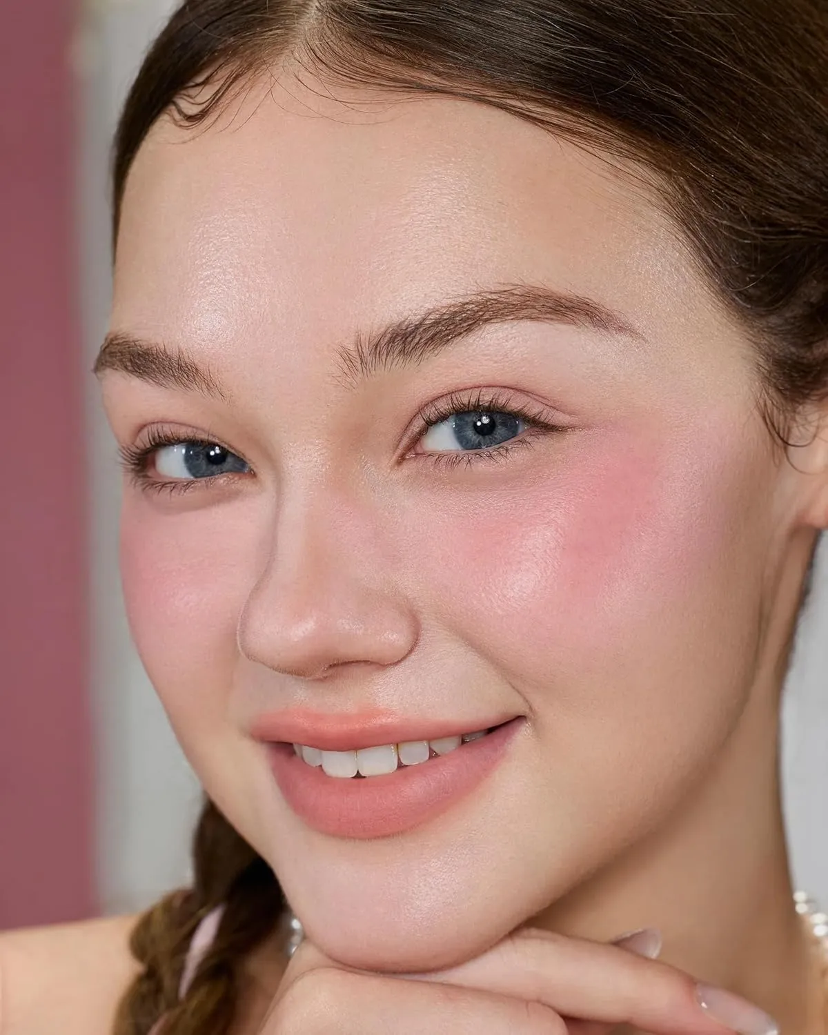 Flower Knows Strawberry Cupid All Day Glow Liquid Blush,Water- & Sweat-Resistant Blush for Cheeks,Blendable Dewy Finish with Hydrating Formula(02 Coastal Rose,0.25 Fl Oz)