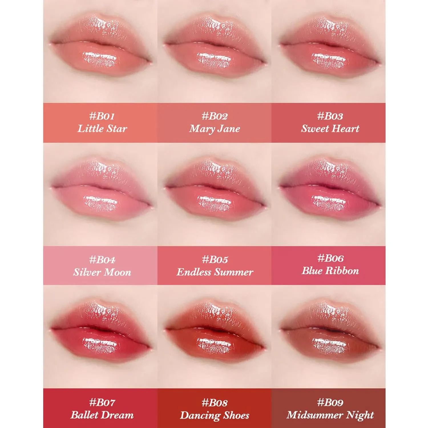 Flower Knows Swan Ballet Shine Lipstick,Hydrating Solid Lip Gloss,Moisturizing Red Tinted Lip Balm-Long Lasting Lip Gloss in Balm for Girls&Women,Vegan & Cruelty-Free(B08 Dancing Shoes)