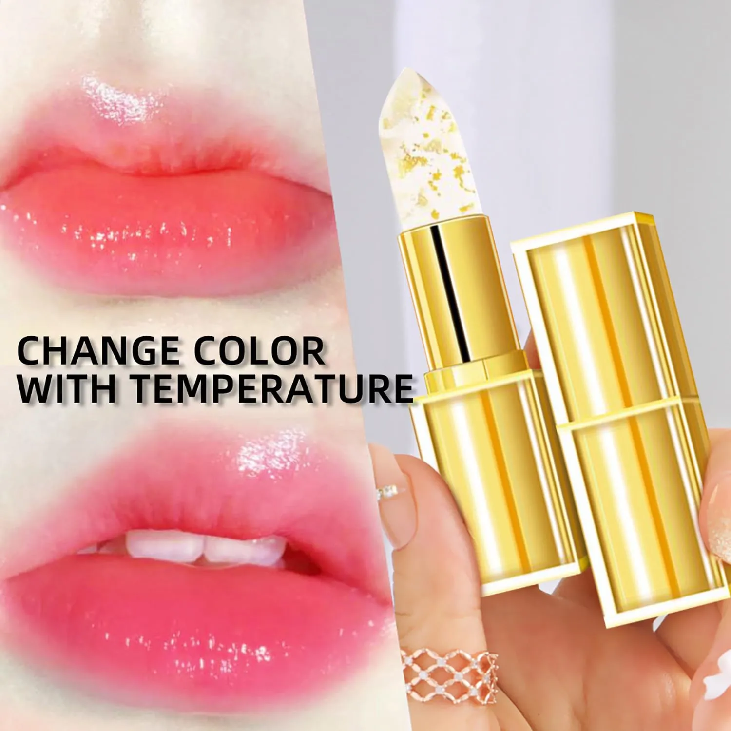 Foihletpath Lipstick, Foihletpath Mood Lipstick, Transfer Proof Color Changing Lipsticks, Moisturizing and Nourishing Lips, High-Shine Makeup (3pcs)