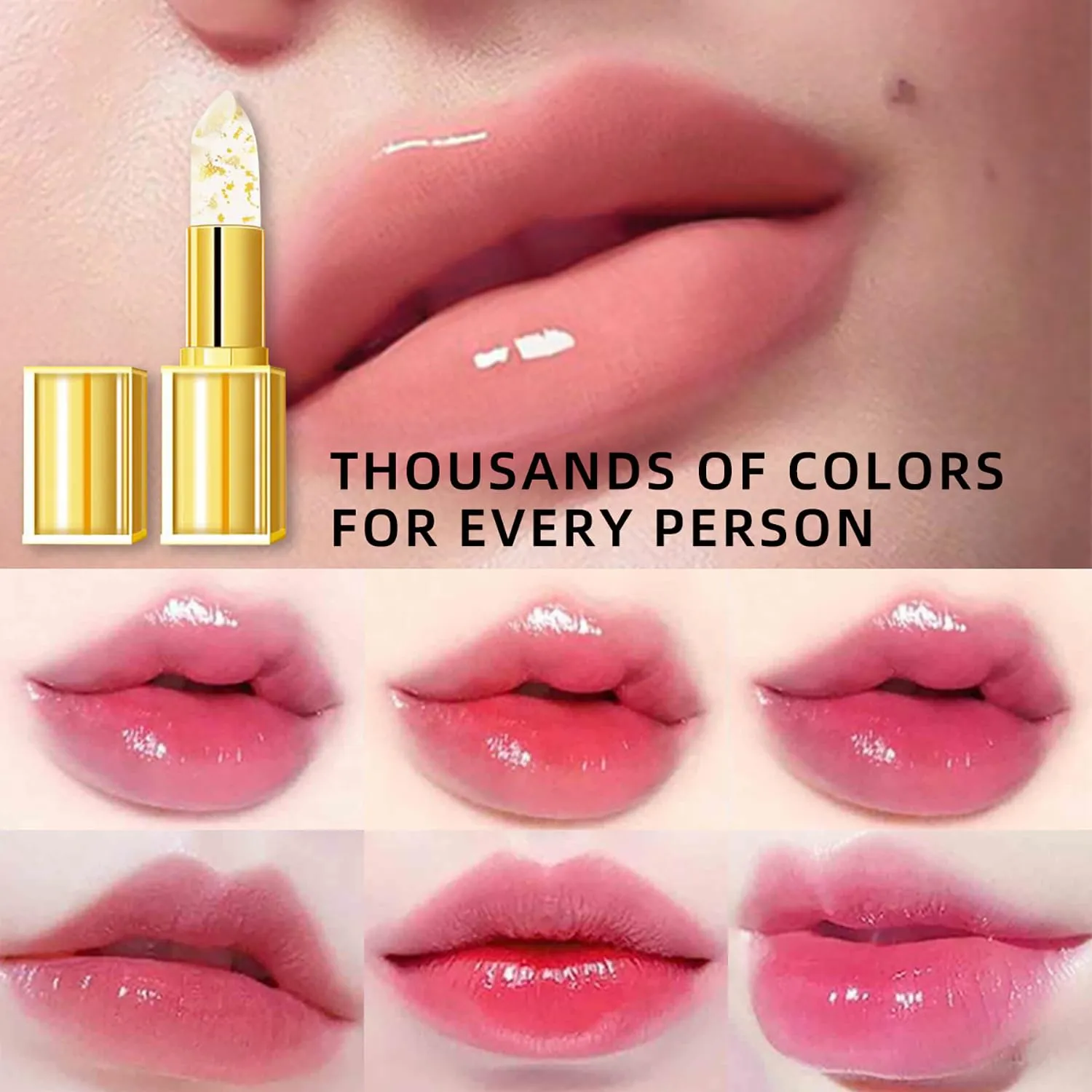 Foihletpath Lipstick, Foihletpath Mood Lipstick, Transfer Proof Color Changing Lipsticks, Moisturizing and Nourishing Lips, High-Shine Makeup (3pcs)