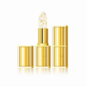 Foihletpath Mood Lipstick, Foihletpath Lipstick, Transferproof Long Lasting, Moisturizing Glossy Shine Lip Gloss Gold Foil for Women (1PCS-B)