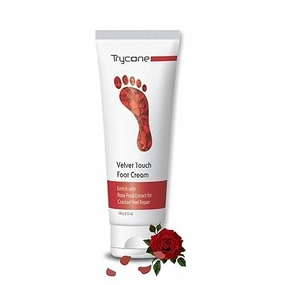 Foot Cream for Dry Cracked Heels, Rose Oil and Petal Extracts, 100g