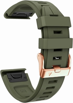 For Fenix 6S 5S Watchband 20mm Bracelet for Fenix 6s Pro 5s Plus Rose Gold Buckle Silicone Quick Replacement Wrist Straps