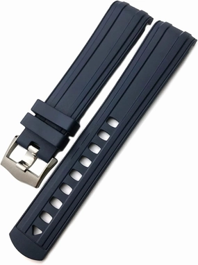 for Omega Seamaster 007 Rose Gold Buckle Soft Waterproof Silicone Watch Strap 19mm 20mm 21mm Fluorous Rubber Watchband (Color : 10mm Gold Clasp, Size : 20mm)