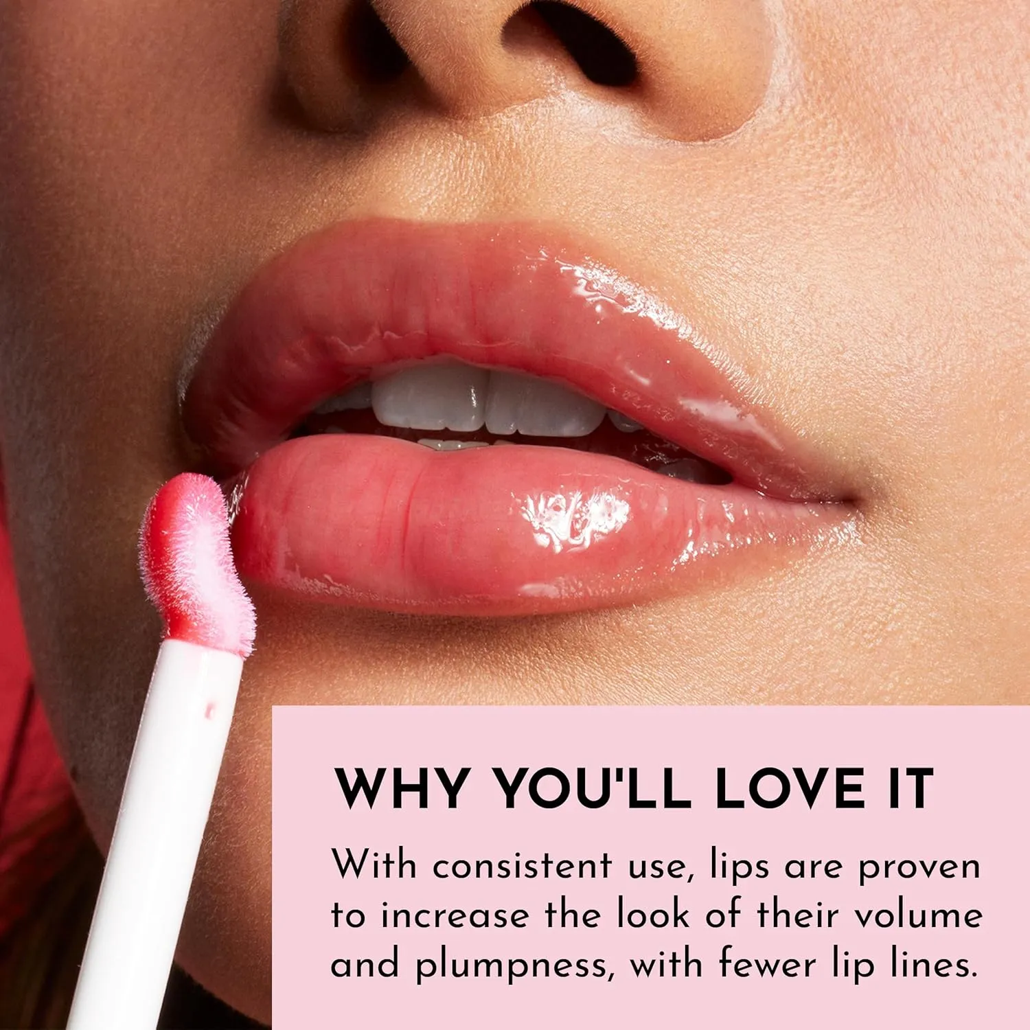 Forget the Filler Lip Plumping Line Smoothing Gloss - Cherry Vanilla - Premium Volumizing Lip Gloss with Natural Ingredients Designed to Plump, Firm, and Hydrate Lips 0.11 oz
