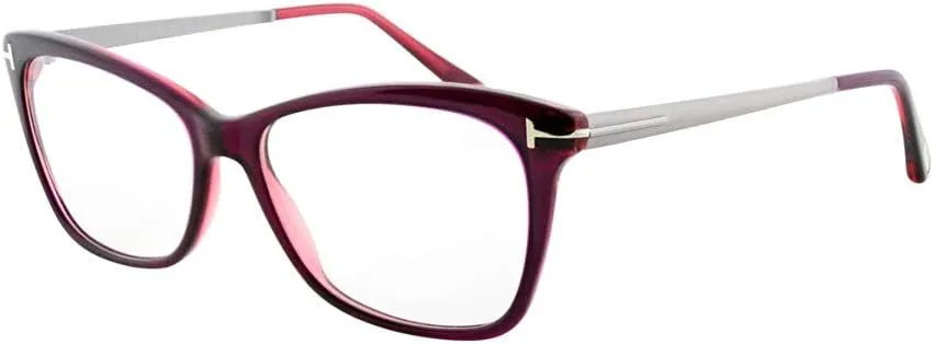 FT5353 Eyeglass Frames - Shiny Fuxia Frame, Shiny Fuxia Lenses, 52 mm Lens FT535352075