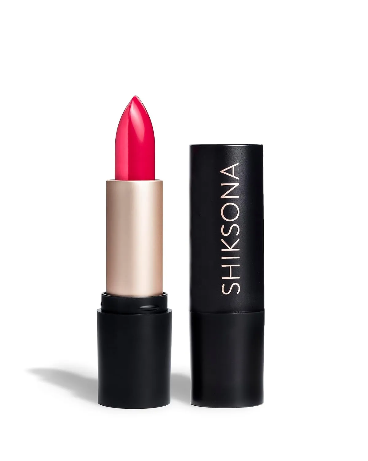 Full Coverage Split Bullet Matte Lipstick | Vegan | Gluten, Paraben and Cruelty Free, Creamy Lipstick in a Deep Coral Pink/Cherry Red-Pink Matte combo (Divide and Conquer)