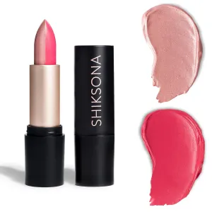 Full Coverage Split Bullet Matte Lipstick | Vegan | Gluten, Paraben and Cruelty Free, Creamy Lipstick in a Shimmery Cool Pink/Deep Coral Pink Matte (Mover and Shaker)