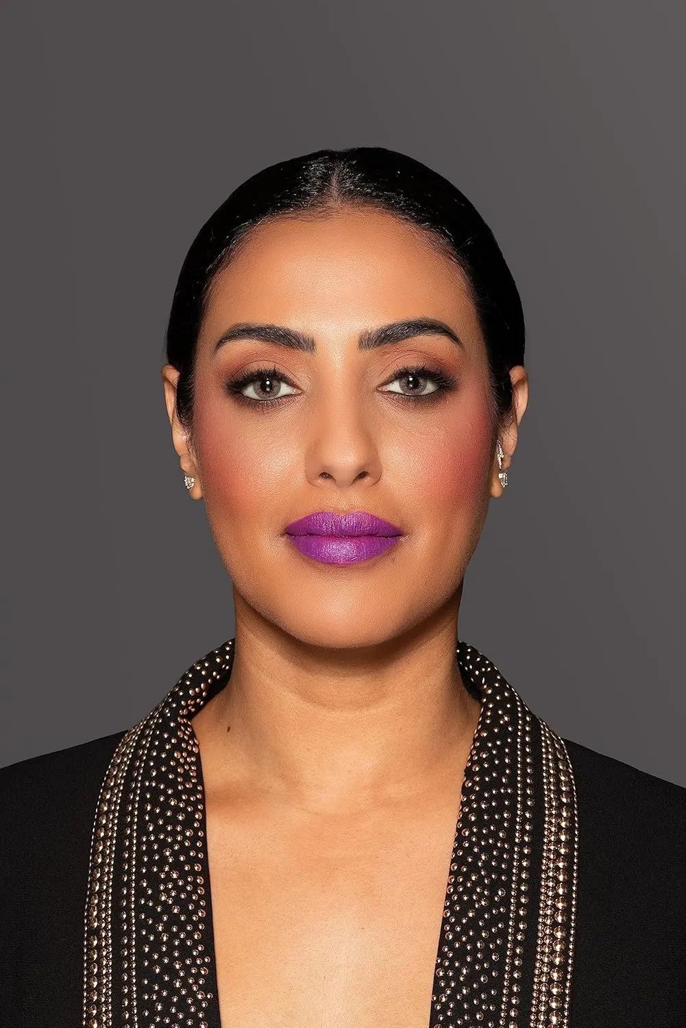 Full Coverage Split Bullet Matte Lipstick | Vegan | Gluten, Paraben and Cruelty Free, Creamy Lipstick in a Vibrant Purple/Vibrant Plum Matte combo (All or Nothing)