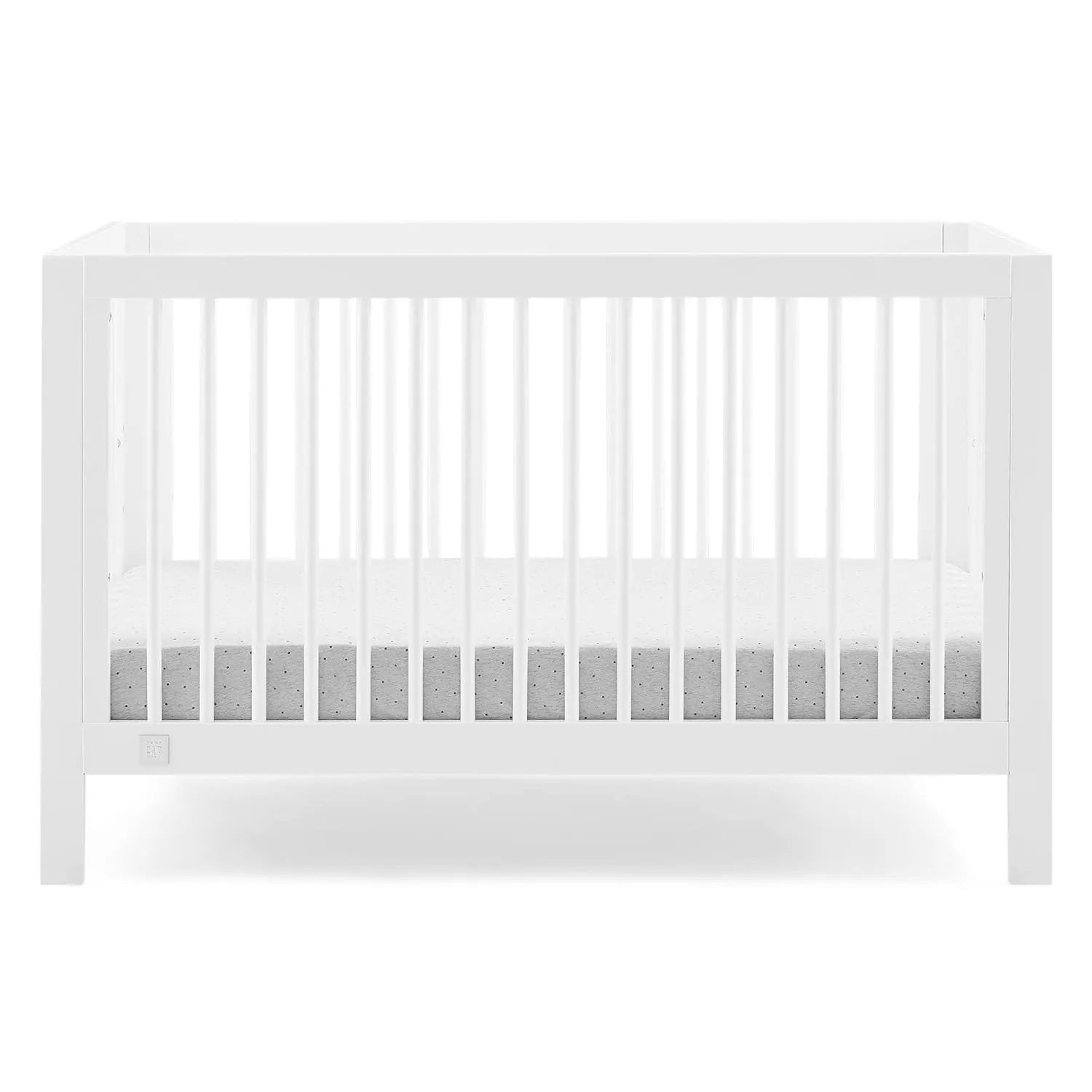 GAP babyGap Charlie 6-in-1 Convertible Crib - Greenguard Gold Certified, Bianca White