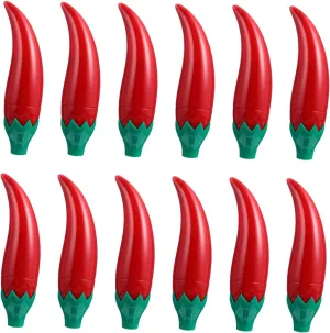 Gatuida 12Pcs Cute Pepper Shaped Empty Tubes Creative DIY Lip Gloss Bottles for Cosmetics Durable Cosmetic Containers for Fun Crafting Easy to Use Carry