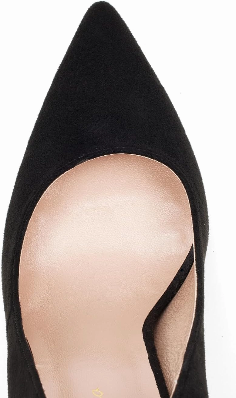 GENSHUO Women's Closed Toe Stiletto High Heels Dress 4 Inch Heeled Pointed Toe Party Homecoming Wedding Pump Shoes