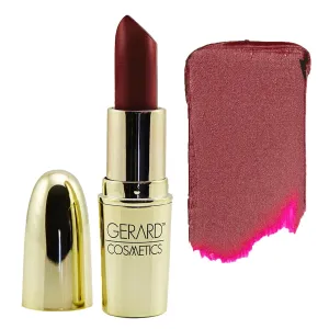 Gerard Cosmetics Lipstick Merlot, Dark Red Lipstick with Luxe Satin Finish, Highly Pigmented, Smooth Formula with Hydrating Ingredients, Long Lasting, Cruelty Free & Made in USA