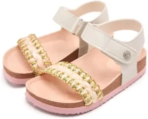 GIOSEPPO Girl's Slide Flip-Flop, Rose Gold, 8 us