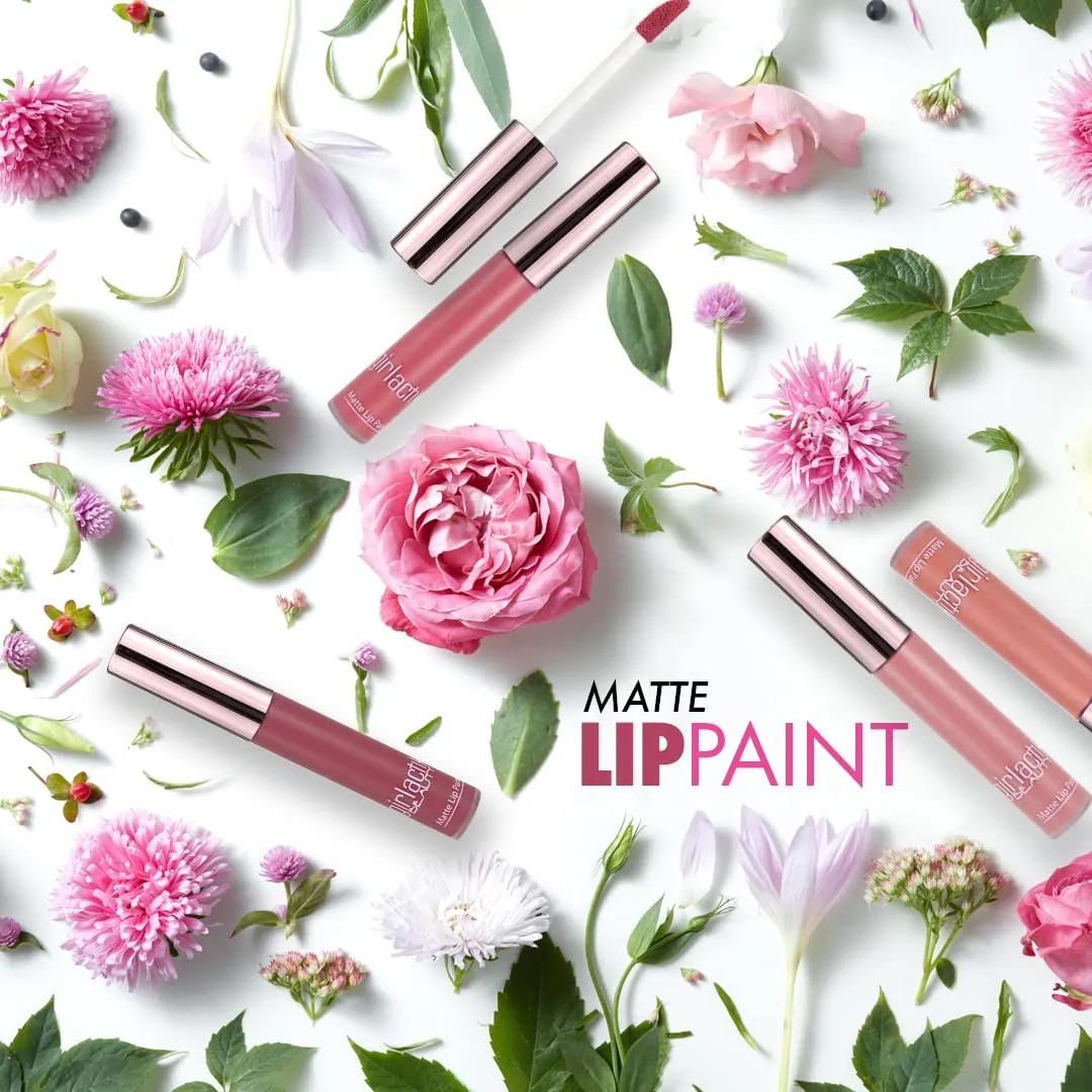 Girlactik Long Lasting Matte Lip Paint Liquid Lipstick in Allure- Long wearing, Smooth Application, Pigmented, Non-Crack Formula, Lightweight, 7.5 ml / .25 oz, (Crimson)