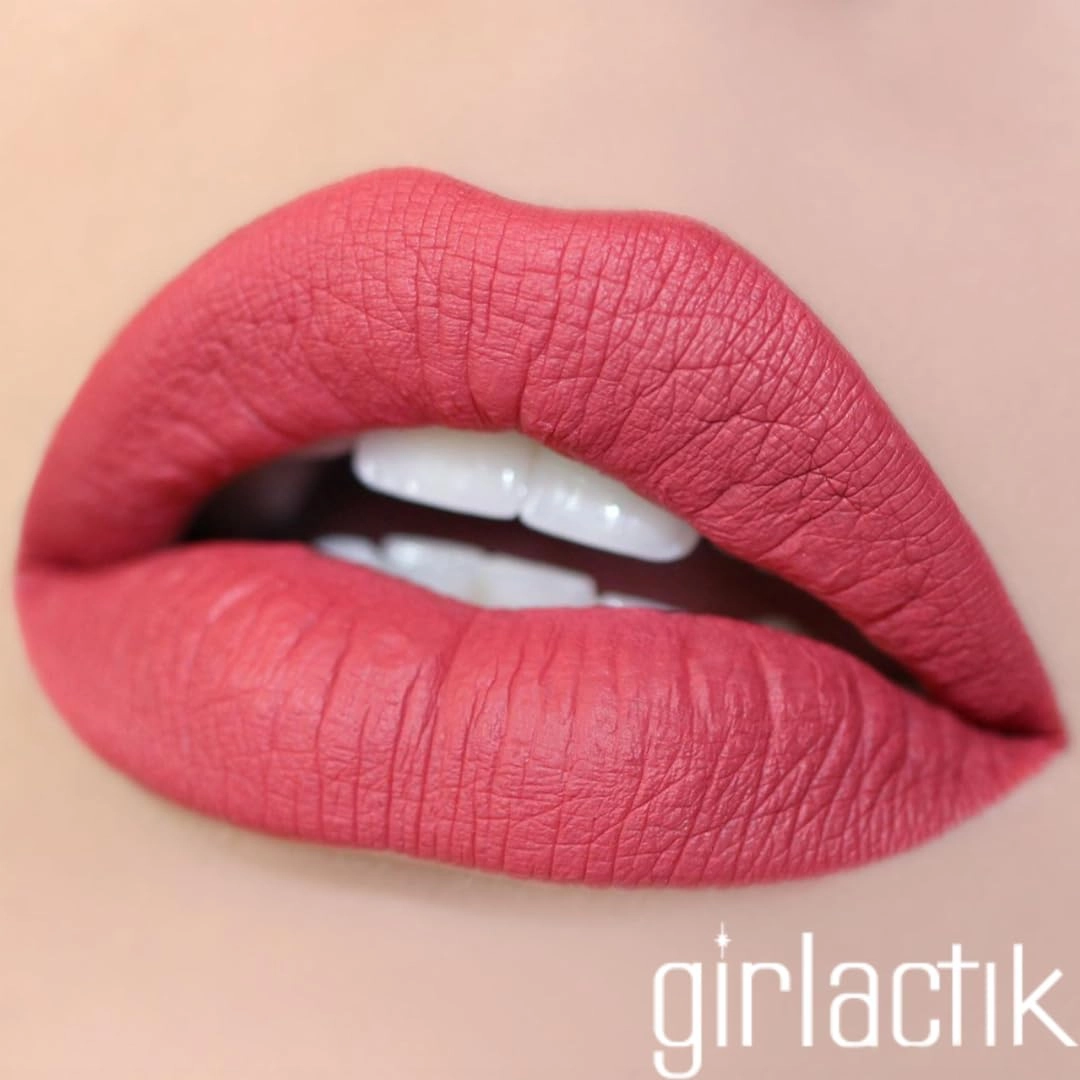 Girlactik Long Lasting Matte Lip Paint Liquid Lipstick in Allure- Long wearing, Smooth Application, Pigmented, Non-Crack Formula, Lightweight, 7.5 ml / .25 oz, (Flirtatious)