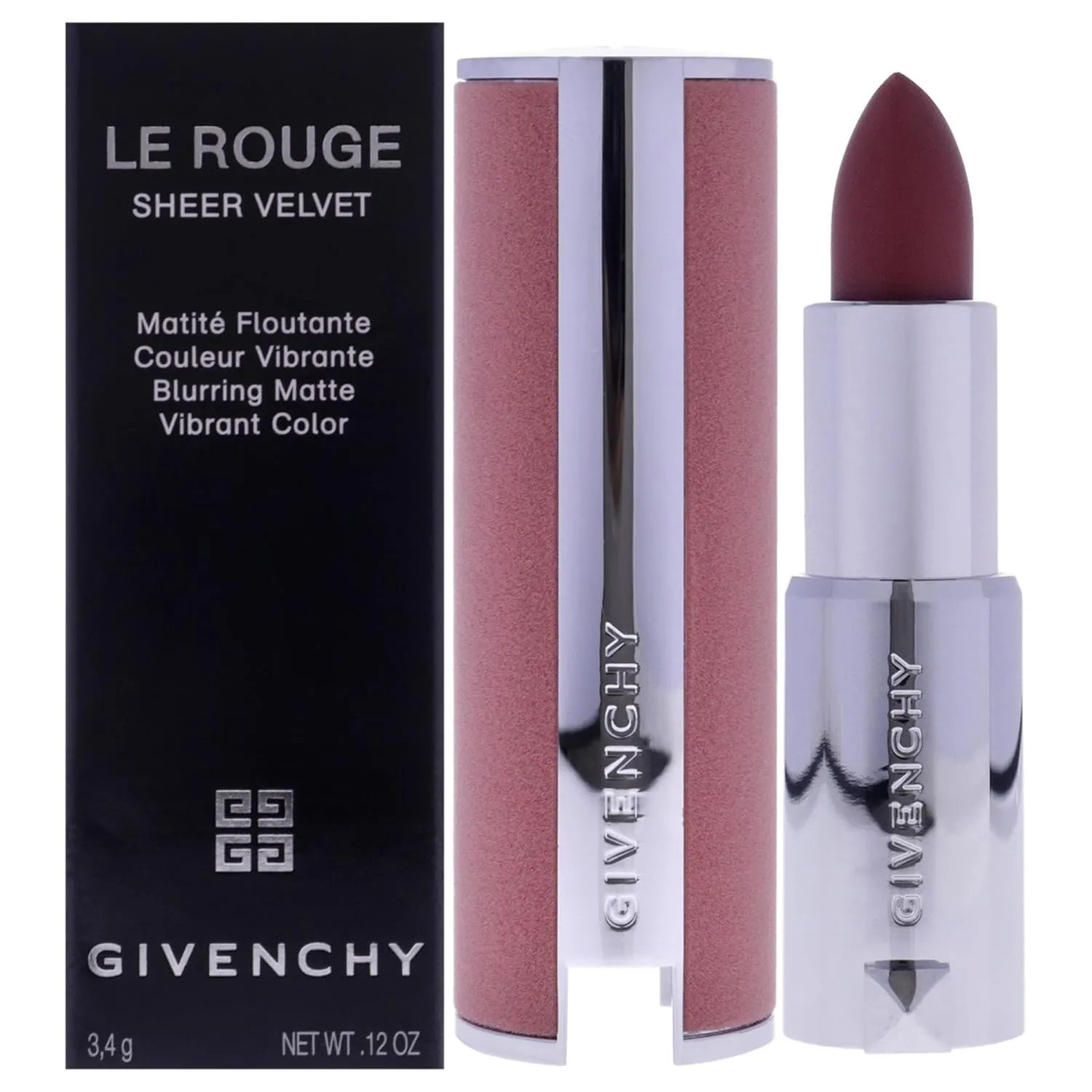 Givenchy Le Rouge Sheer Velvet Matte Lipstick - N27 Rouge Infuse for Women - 0.11 oz Lipstick