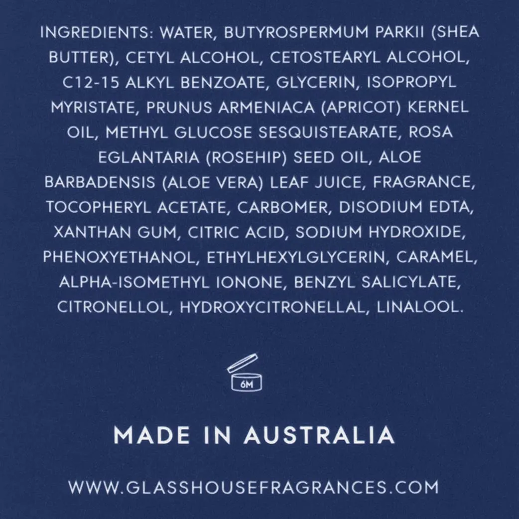 Glasshouse Fragrances I'll Take Manhattan Hand Cream, Rich in Shea Butter & Rosehip Oil, Moisturizing & Perfume Scented, Orchids & Blood Orange, 3.4 Fl Oz (100mL)