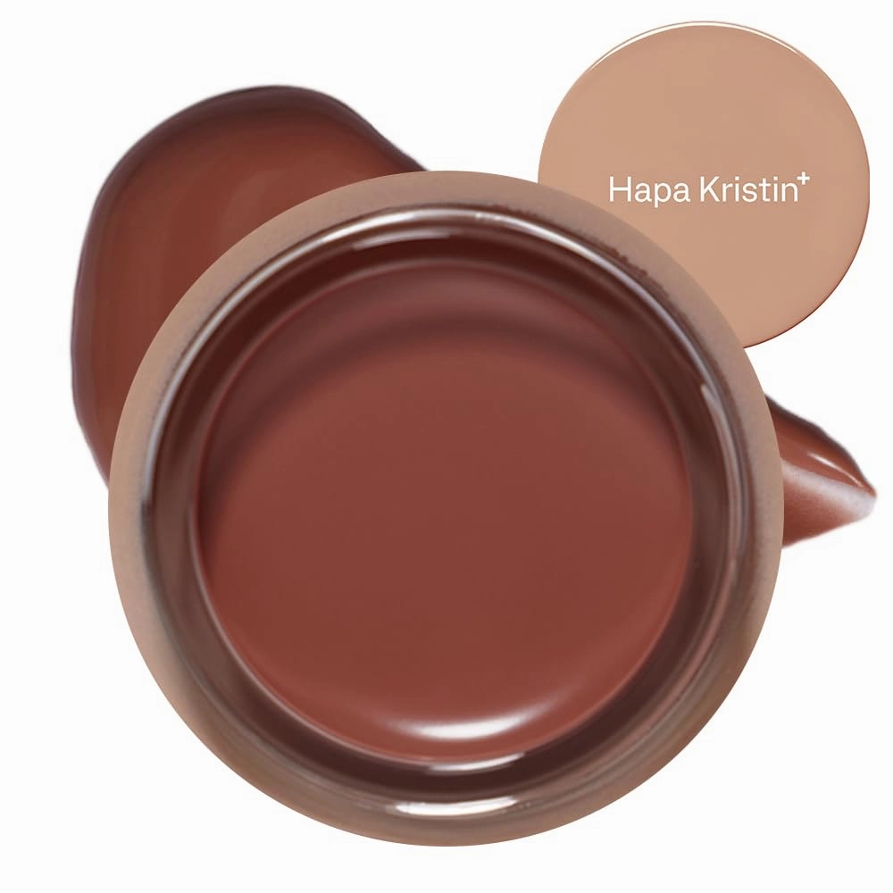 Gleam Glow Lip and Blush | a Classic, Vibrant Red that brings a Fresh, Lively Energy | perfectly pairs with Hapa Kristin Colored Contacts, 0.148 Oz (4.2g) (Warm Cinnamon 502, one)