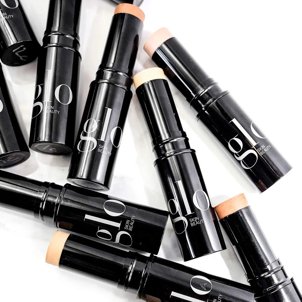 Glo Skin Beauty HD Mineral Foundation Stick - Concealer Makeup Infused with Hyaluronic Acid - Buildable Coverage, Contour & Highlighter