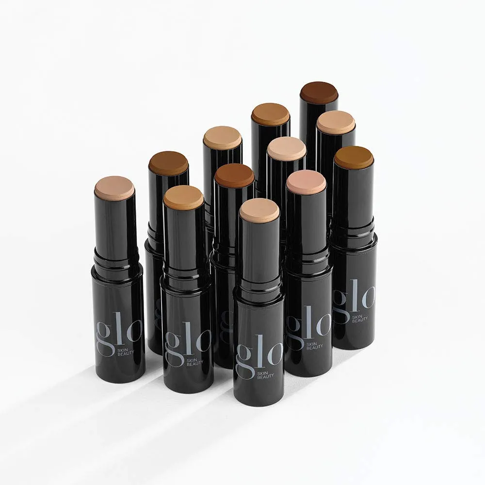 Glo Skin Beauty HD Mineral Foundation Stick - Concealer Makeup Infused with Hyaluronic Acid - Buildable Coverage, Contour & Highlighter