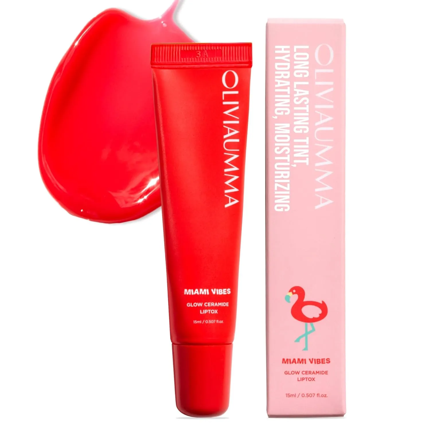 Glow Ceramide Liptox Miami Vibes – Moisturizing Korean Lip Gloss for Women to Hydrate and Glow with Shea Butter & Ceramides – Lipgloss for Dry, Chapped Lips – 15 ml