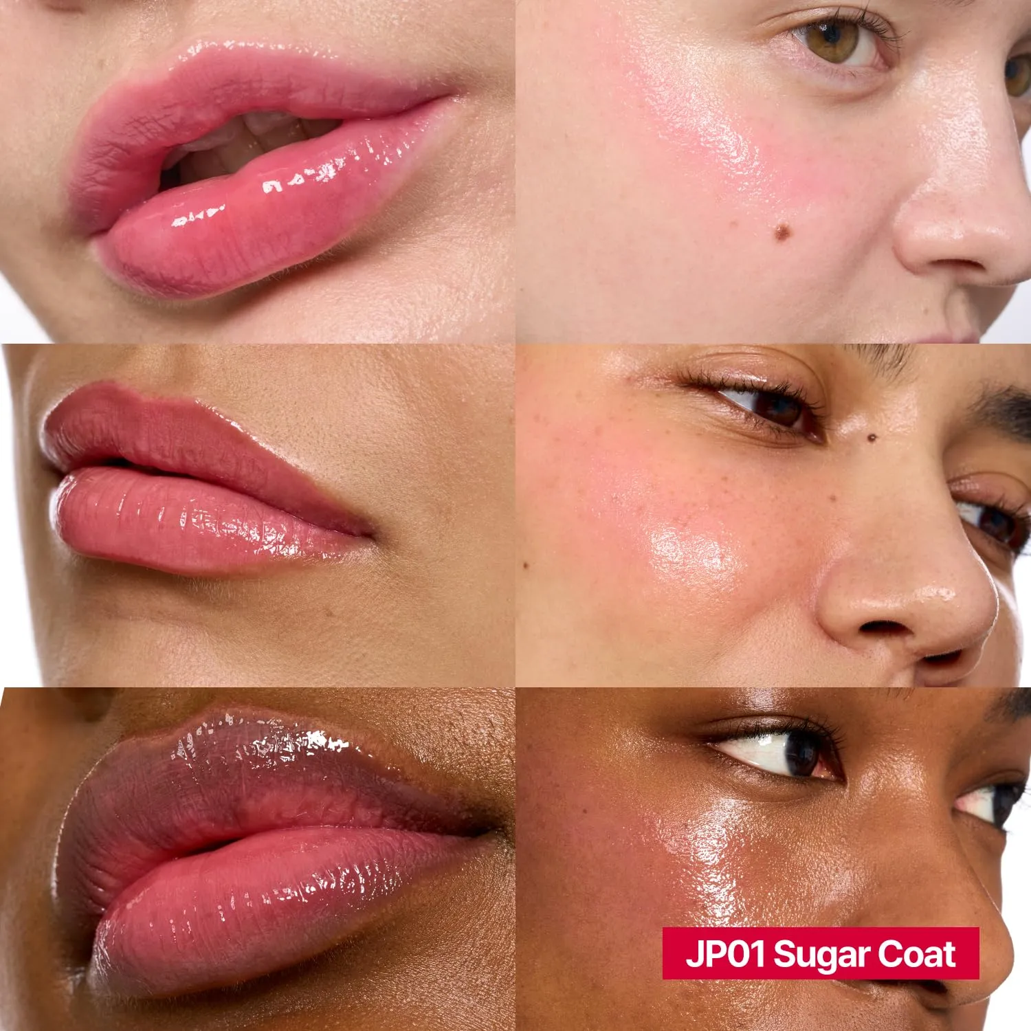 Glowy Jelly Pot | Dewy Jelly Lip & Blush Color, Tinted Glow Balm, Dewy Buildable Finish – Sugar Coat (Coral Pink) | 0.14 oz