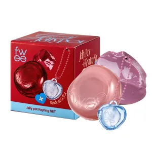 Glowy Jelly Pot   Keychain SET | Dewy Jelly Lip & Blush Color, Tinted Glow Jelly Balm, Dewy Buildable Finish – Lavender Whip (Creamy Lavender) | 0.14 oz