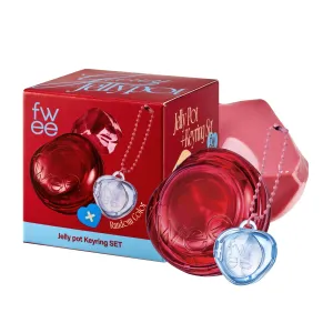 Glowy Jelly Pot   Keychain SET | Dewy Jelly Lip & Blush Color, Tinted Glow Jelly Balm, Dewy Buildable Finish – Mellow Mango (Natural Coral) | 0.14 oz