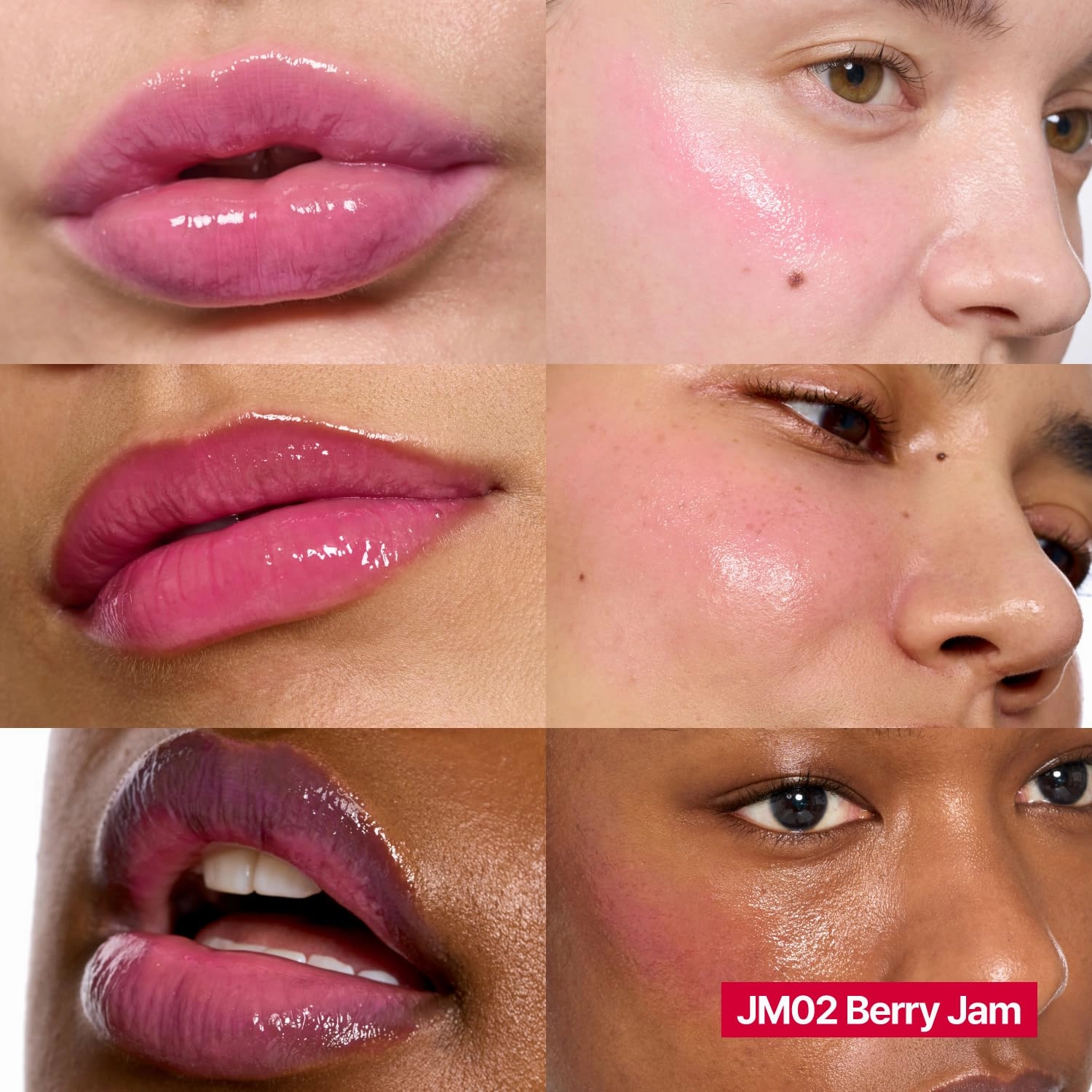 Glowy Jelly Pot | Dewy Jelly Lip & Blush Color, Tinted Glow Balm, Dewy Buildable Finish – Berry Jam (Peony Pink) | 0.14 oz