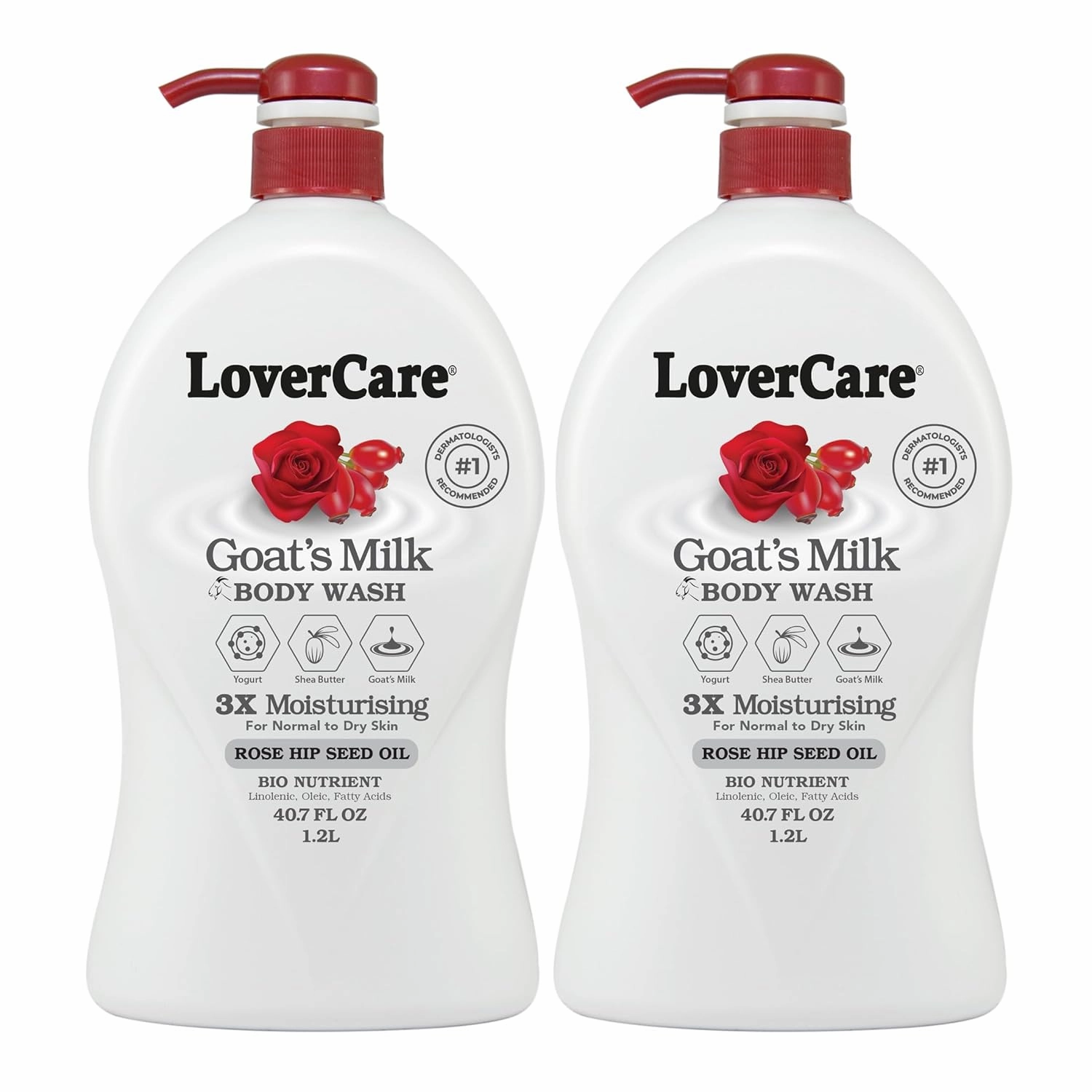 Goat's Milk Shower Cream 40.7oz/1200ml - Rose Hip Seed Oil