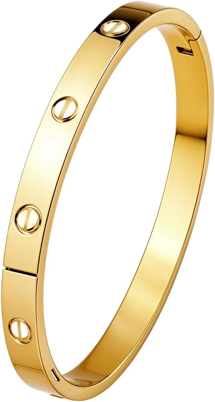Gold Bracelet for Women | 18K Gold Plated Stainless Steel Gold Bracelet | Lovely Gift for Women