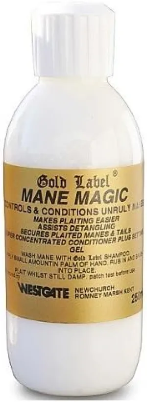 Gold Label Mane Magic, 250ml - Magics wayward your Horses mane into place by William Hunter Equestrian