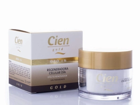 GOLD Anti-Wrinkle Cell Regenerating Day Cream with 1% Gold and Hialuronic Acid, Paraben Free - 1.70 fl oz
