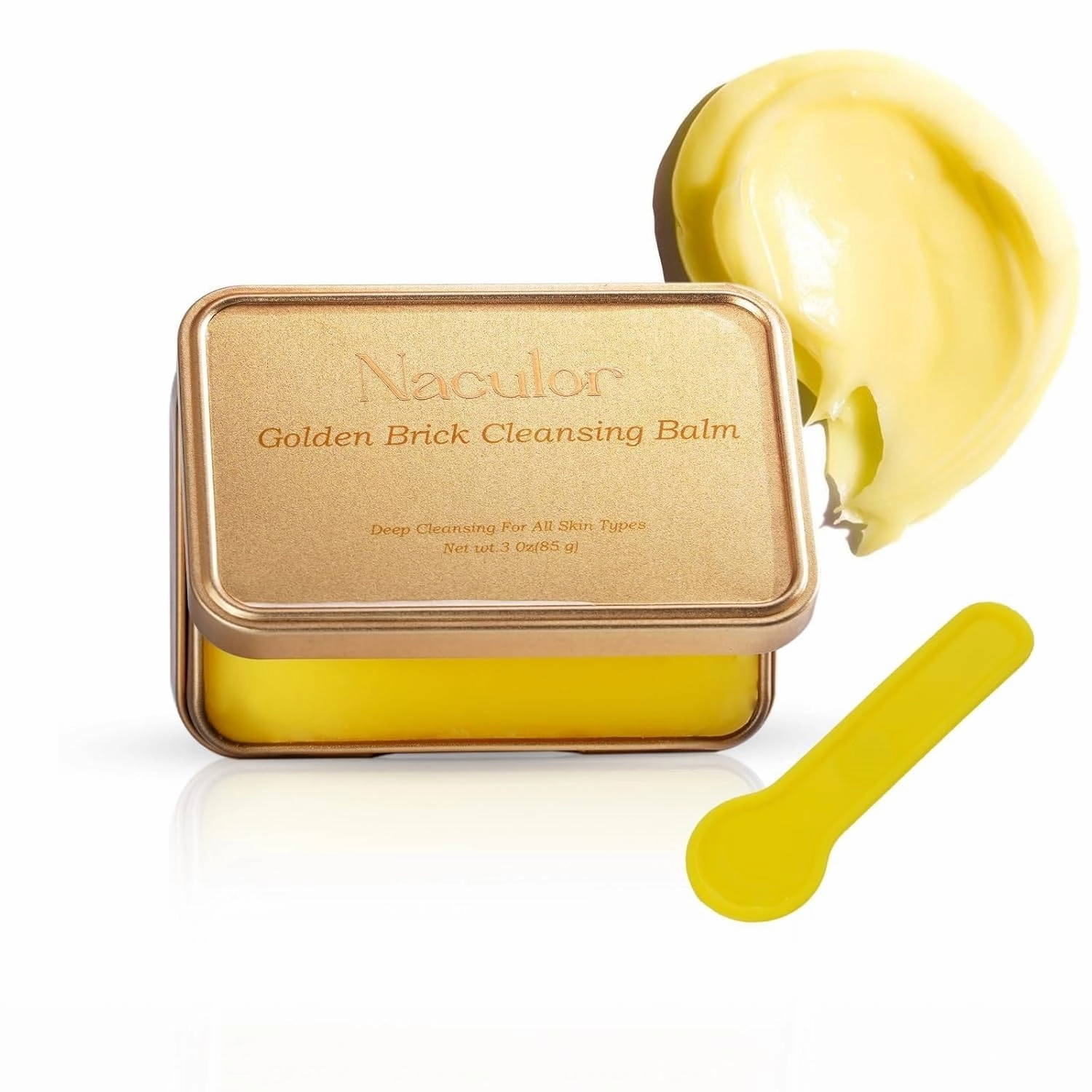 Golden Brick Cleansing Balm: Universal for Eyes, Lips & Face. Deep cleansing, gentle makeup removal, skin-nourishing & clarifying, friendly to sensitive skin