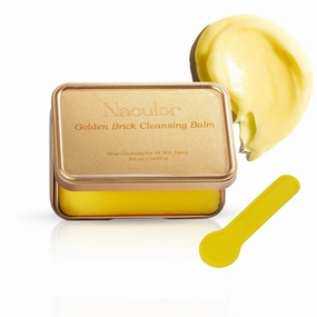 Golden Brick Cleansing Balm: Universal for Eyes, Lips & Face. Deep cleansing, gentle makeup removal, skin-nourishing & clarifying, friendly to sensitive skin