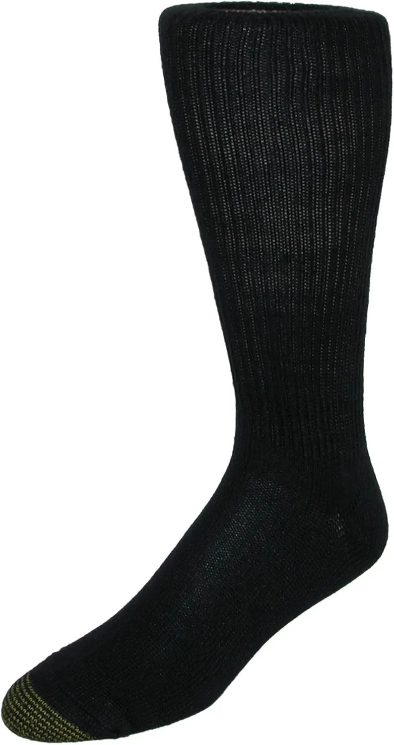 GOLDTOE Men's Fluffies Casual Crew Socks