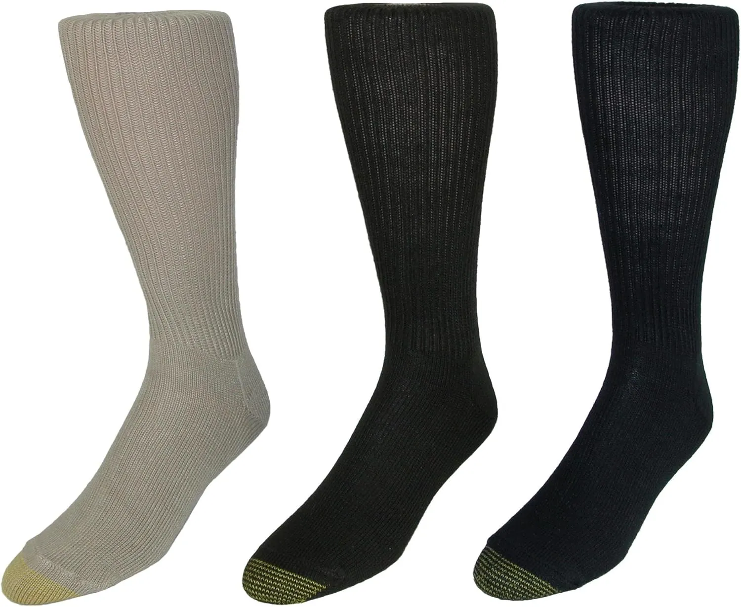 GOLDTOE Men's Fluffies Casual Crew Socks