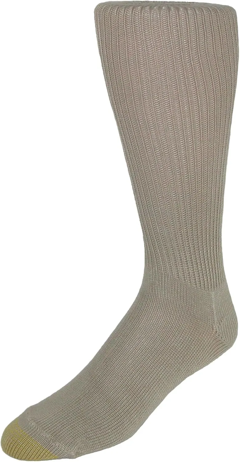 GOLDTOE Men's Fluffies Casual Crew Socks