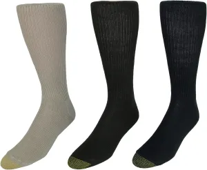 GOLDTOE Men's Fluffies Casual Crew Socks
