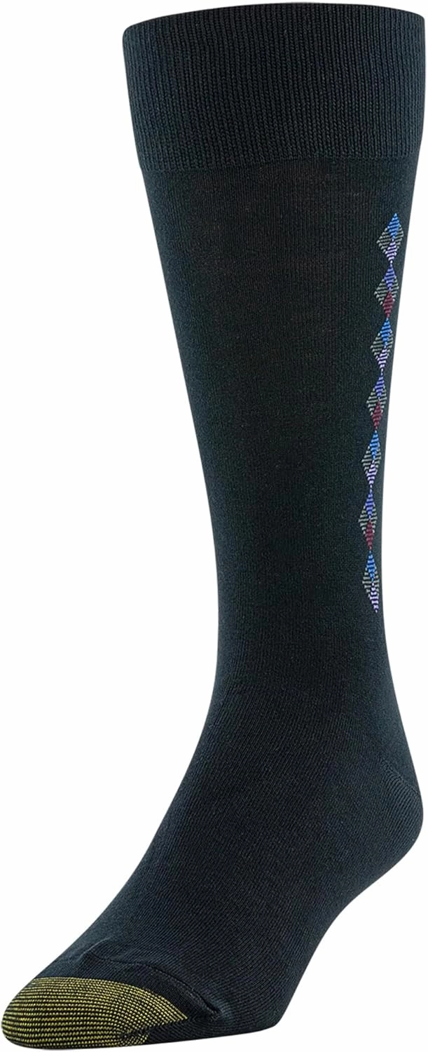 GOLDTOE Men's Dress Crew Socks, 3 Pairs
