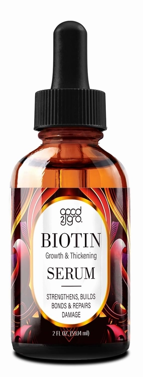 GOOD2GRO Biotin Growth & Thickening Serum - 2oz | Rosemary Oil Infused for Hair Growth, Repair & Restoration | Reduce Thinning & Hair Loss | Vegan & Cruelty-Free
