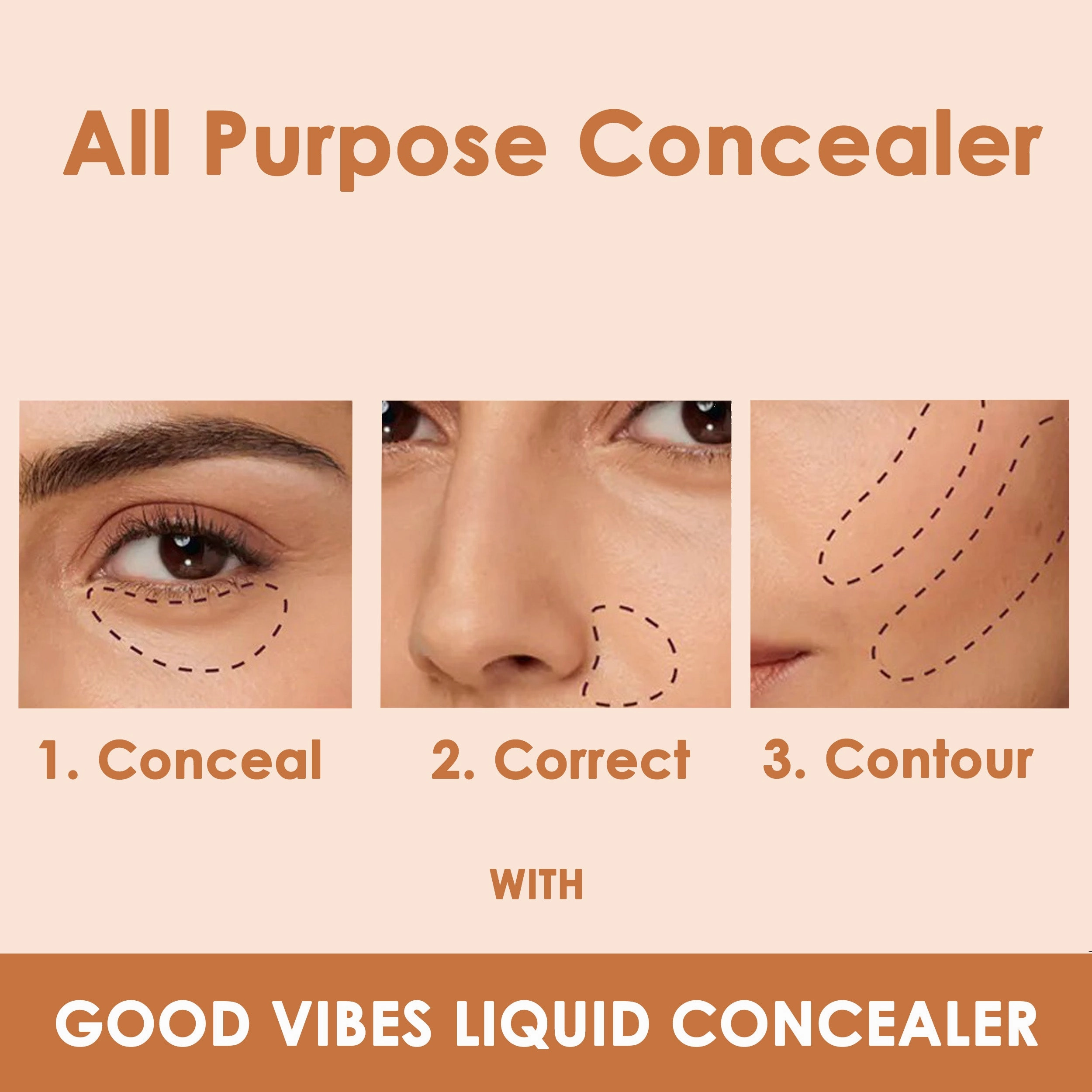 Good Vibes HydraGlow Liquid Concealer- Coffee 65 (4.8ml)