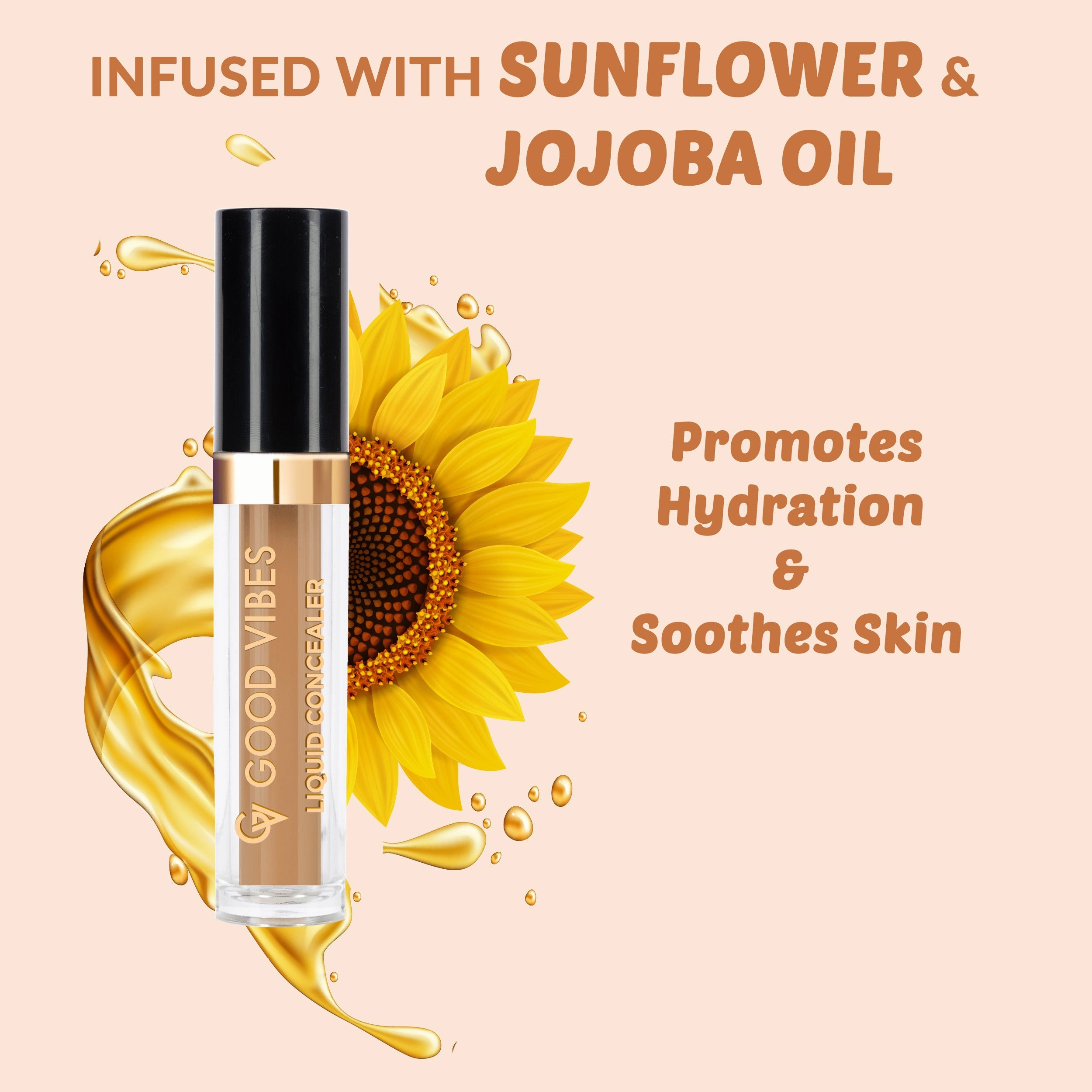 Good Vibes HydraGlow Liquid Concealer- Coffee 65 (4.8ml)