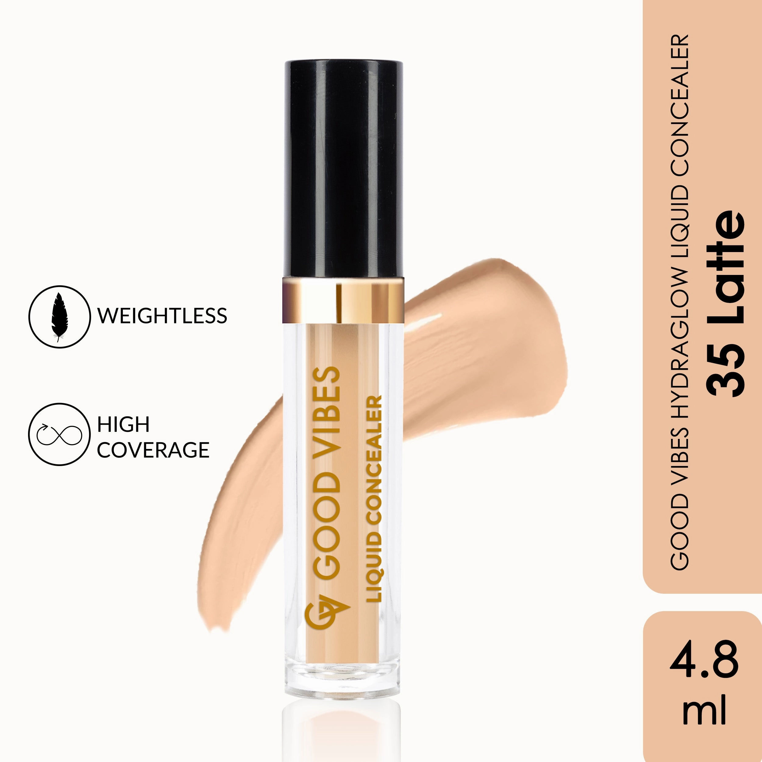 Good Vibes HydraGlow Liquid Concealer -Latte 35 (4.8ml)