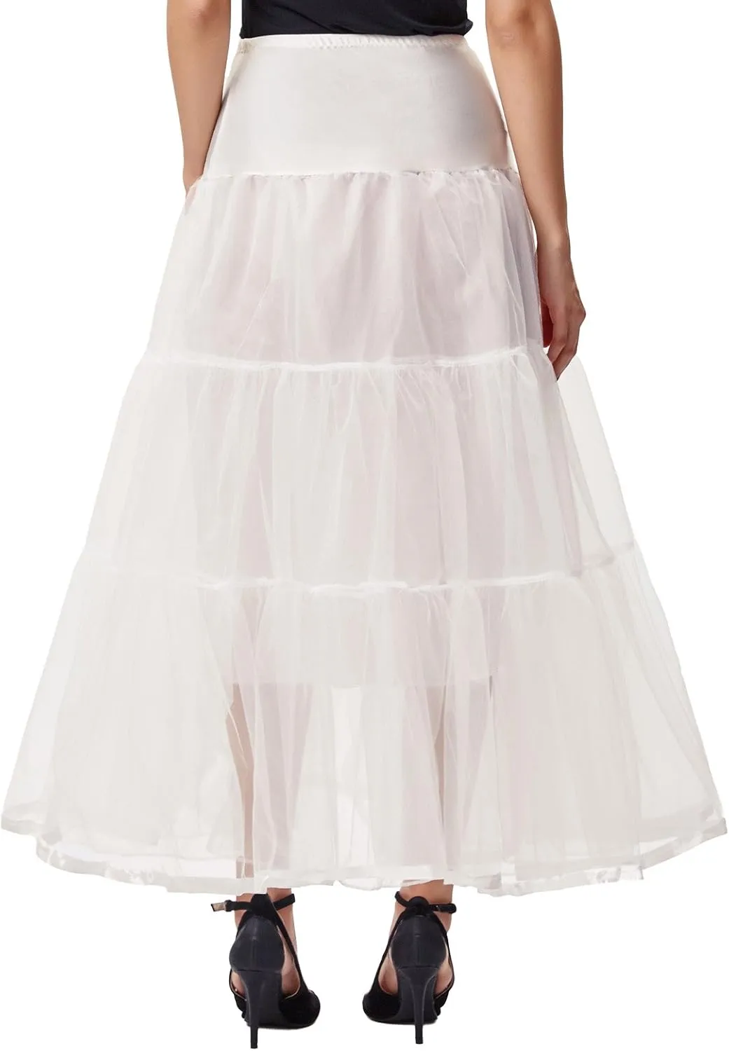 GRACE KARIN Women's Ankle Length Petticoats Wedding Slips Plus Size S-3X