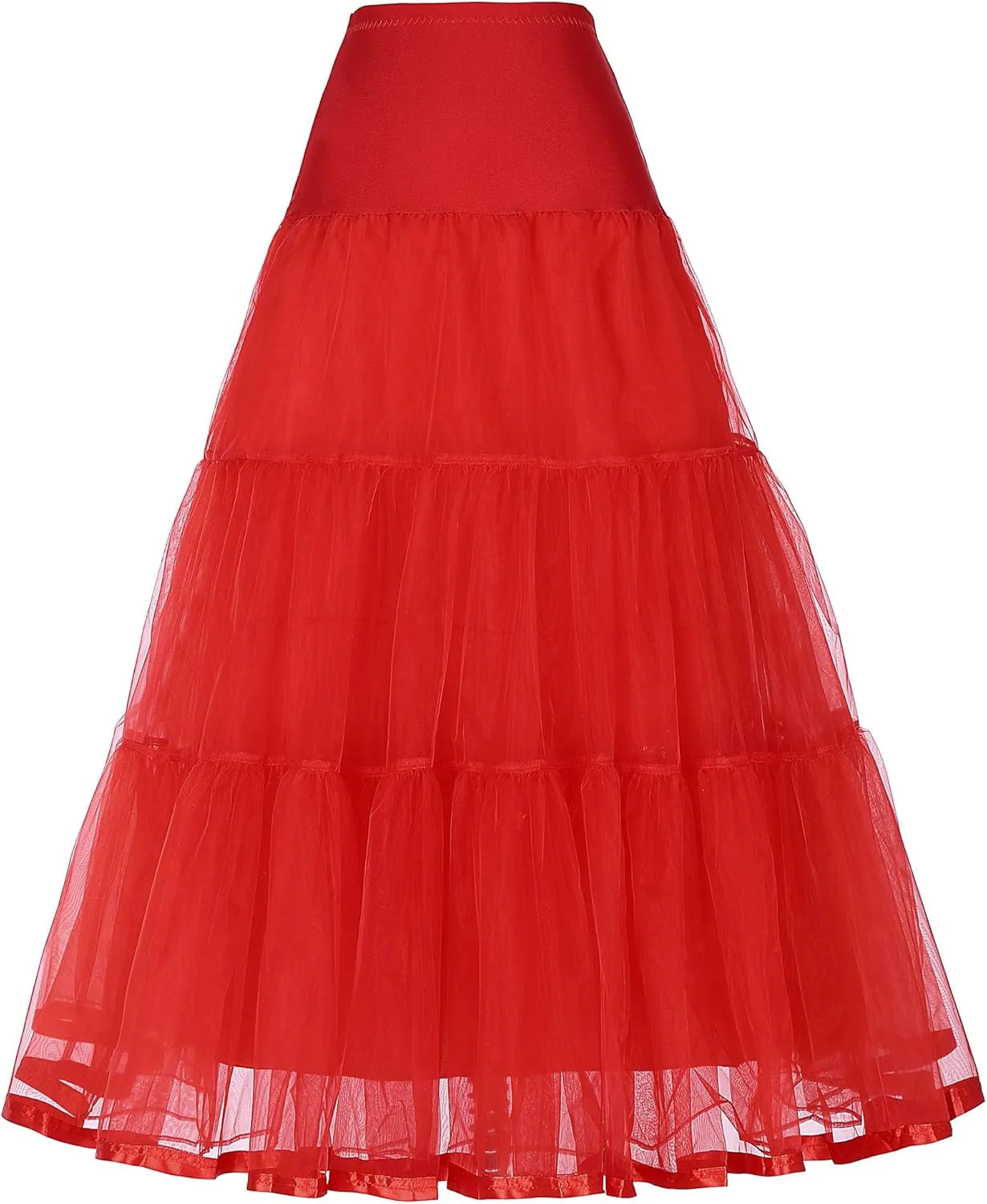GRACE KARIN Women's Ankle Length Petticoats Wedding Slips Plus Size S-3X